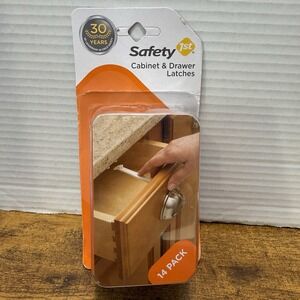 Safety 1st Cabinet & Drawer Latches 14 Pack Baby Proofing Toddler Kids NEW